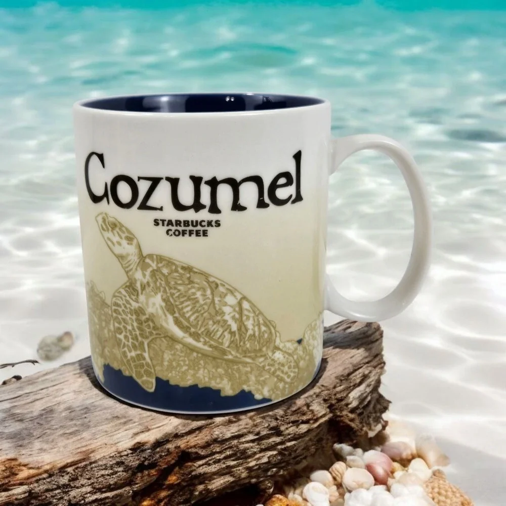 Starbucks Cozumel Coffee Mug 16oz Global Icon Collector Series Sea Turtle 2012